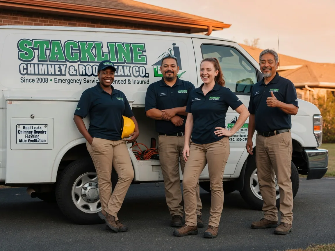 Chimney flashing repair company in Eden, TX